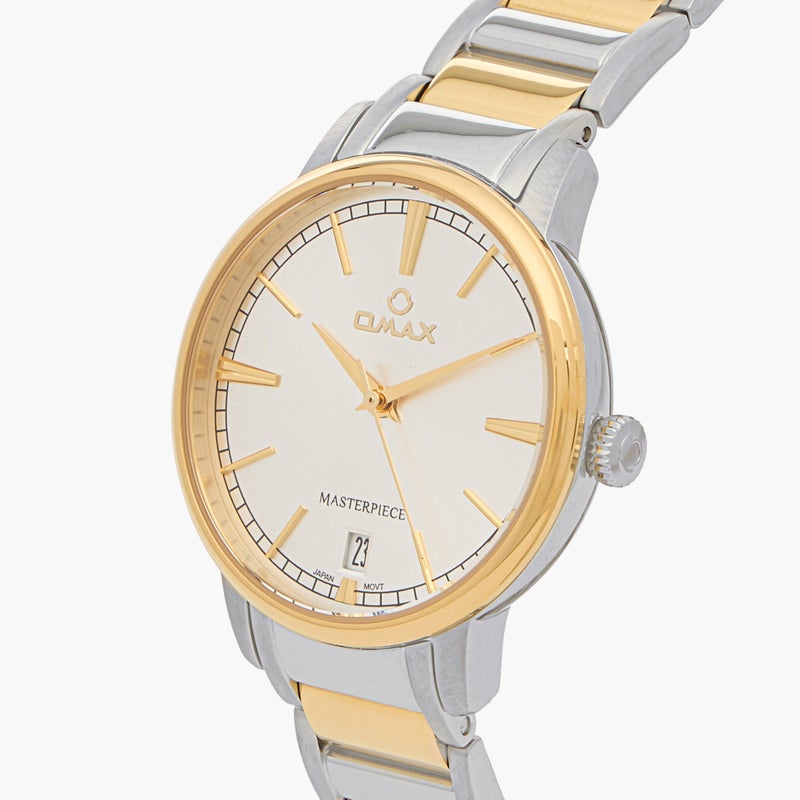 Omax Masterpiece Women's Watch - Silver and Gold - Image 4